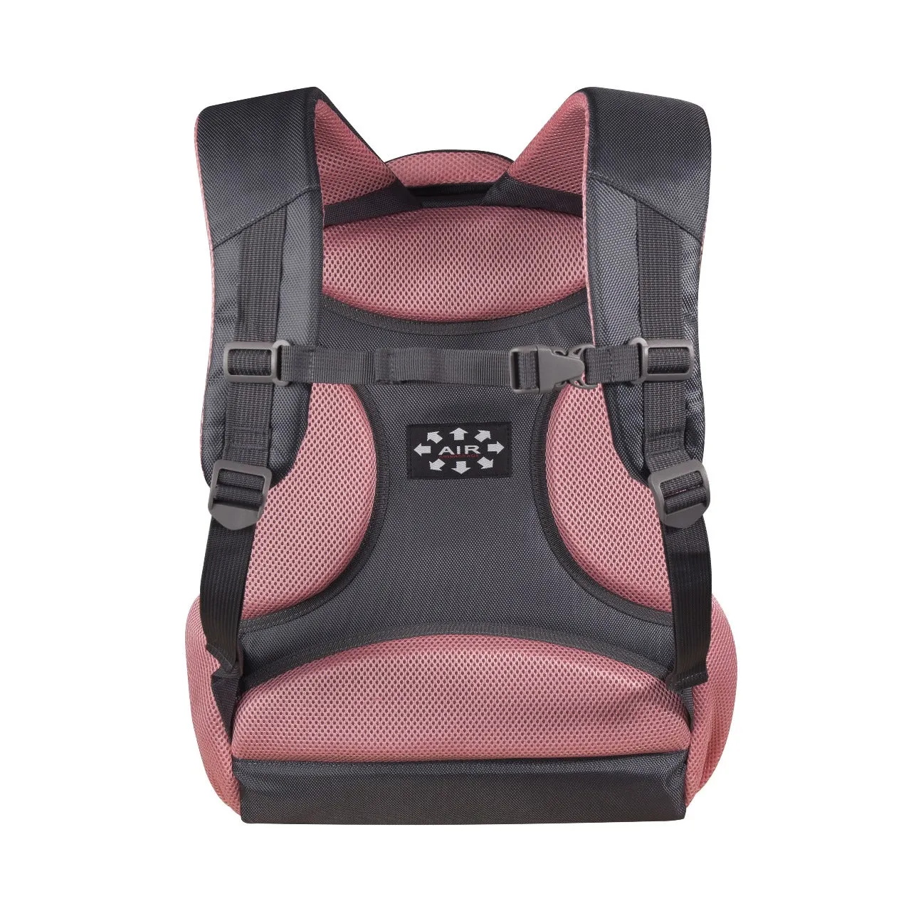 Volkano Orthopaedic Backpack 27L - Dark Grey with Pink