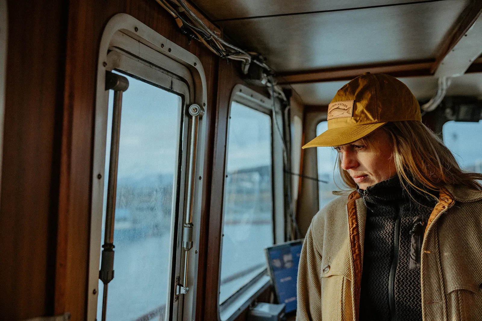 Weatherproof Salmon Cap - Yellow