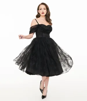 Witchwood Bags Black Spiderweb Octavia Party Dress