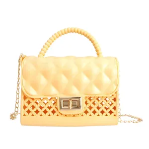 Yellow and Breezy Mini Crossbody Handbag: Unleash Your Inner Fashionista